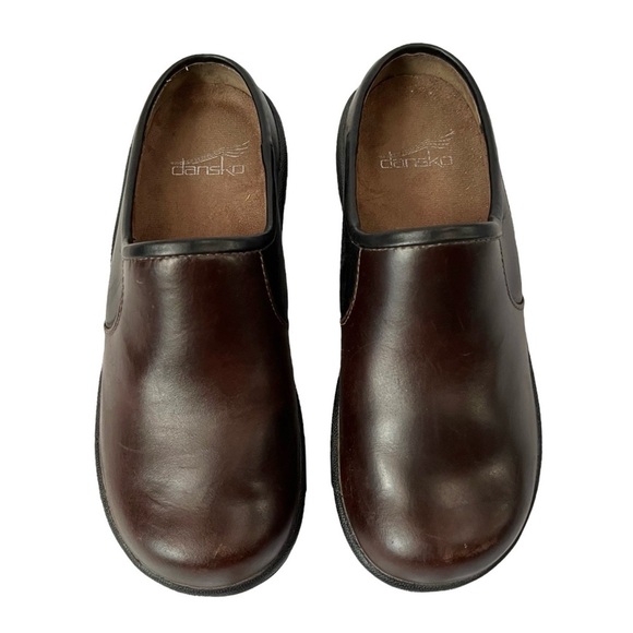 DANSKO Two-Tone Leather Clogs - Picture 2 of 8